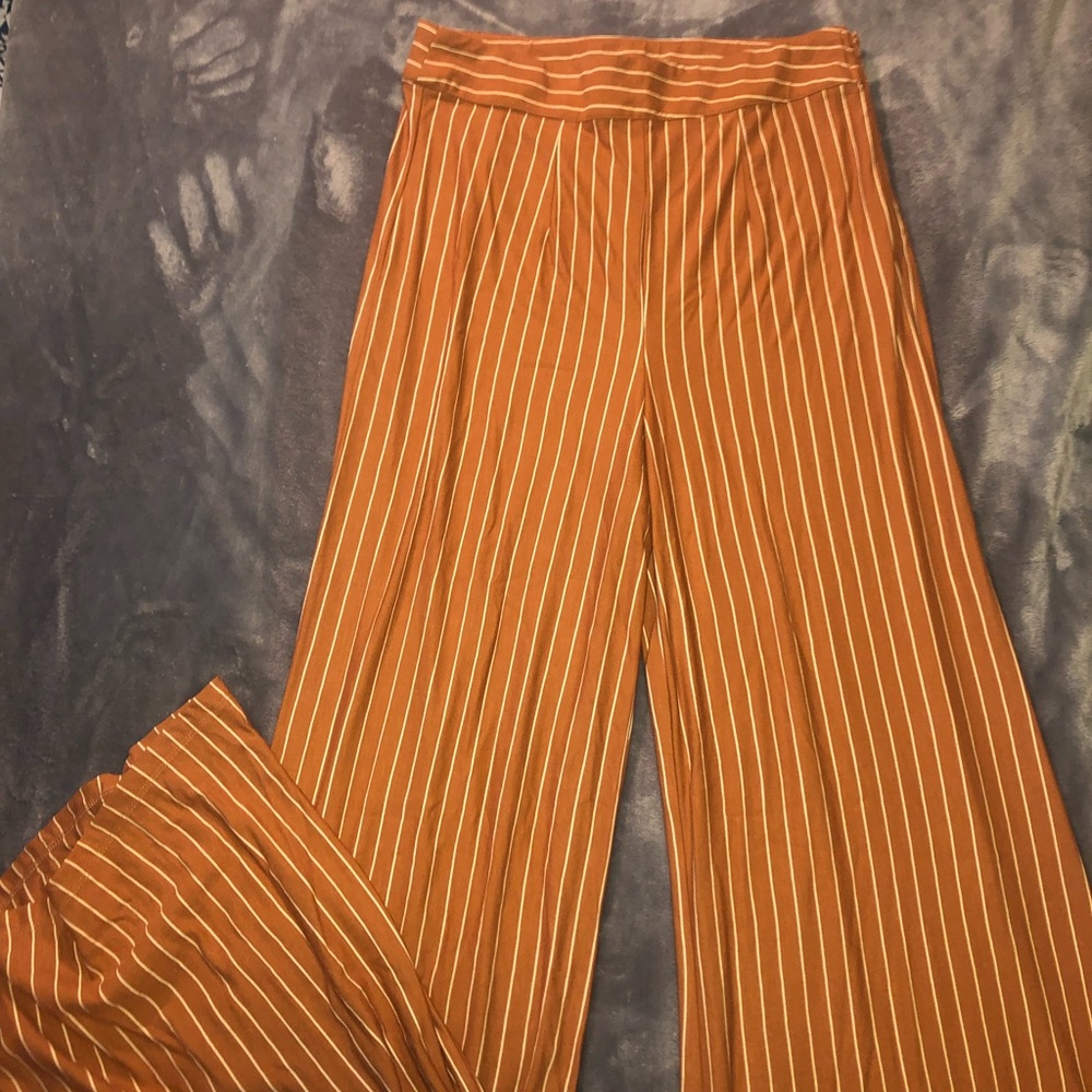Light brown striped pants - Picture 1 of 3